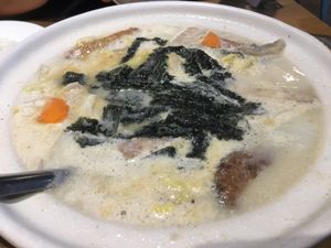 Fish soup  at Zi Zai Vegetarian 自在齋 - Tampines in East Singapore