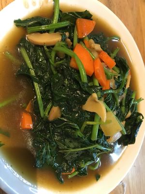 Stir fried vegetables  at Zi Zai Vegetarian 自在齋 - Tampines in East Singapore