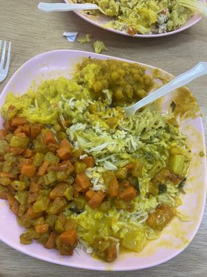   at Vegetarian Food Stall - Jewelry Trade Center in Bangkok