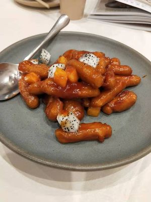 Sweet and sour lotus  at QiBaiDù 700° in Haikou