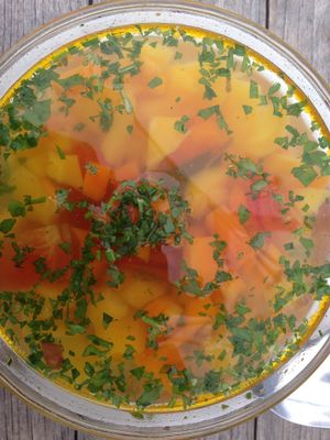 Soup at Makro 1 in Vienna