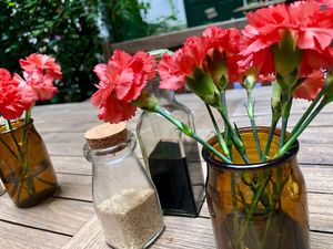 table decorations at Makro 1 in Vienna