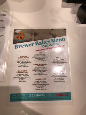 Desert Menu 2 at The Cul De Sac Kitchen in Indianapolis