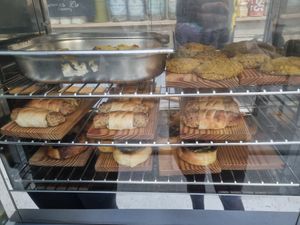 Pasties at The Castle Cafe in North London