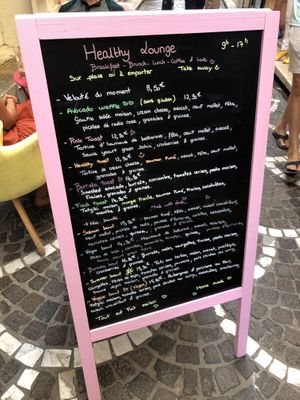 Menu   at Healthy Lounge in Antibes