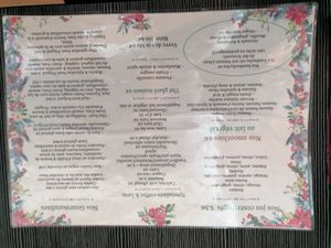 menu front at Healthy Lounge in Antibes