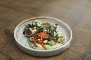 Tandoori Jackfruit Tacos at Namaste@OMNOM in North London