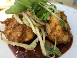Spicy Cauliflower buffalo   at Namaste@OMNOM in North London