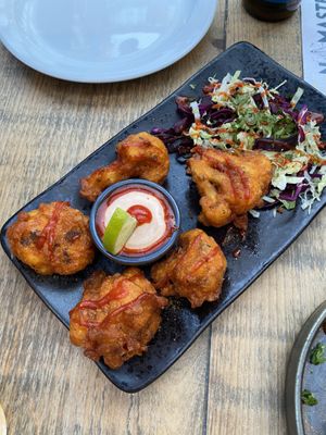 Cauliflower wings  at Namaste@OMNOM in North London