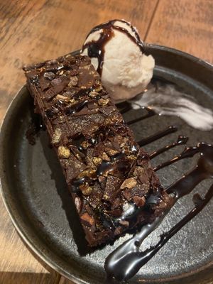 Choc-a-lot cake  at Namaste@OMNOM in North London