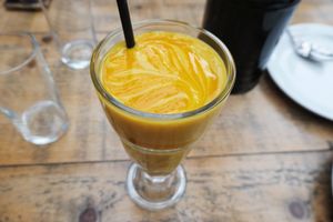 Mango lassi  at Namaste@OMNOM in North London
