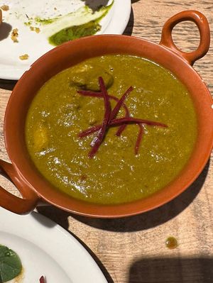 Saag aloo   at Namaste@OMNOM in North London