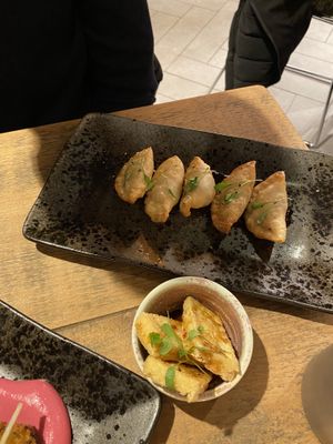 Gyosas at Namaste@OMNOM in North London