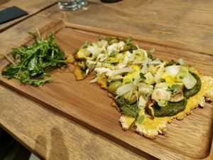 Ayurvedic flatbread  at Namaste@OMNOM in North London