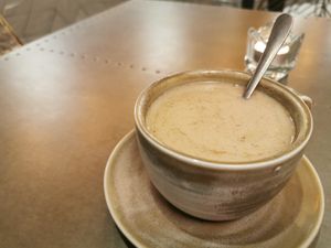 Masala chai, can't get enough of this vegan chai at Namaste@OMNOM in North London