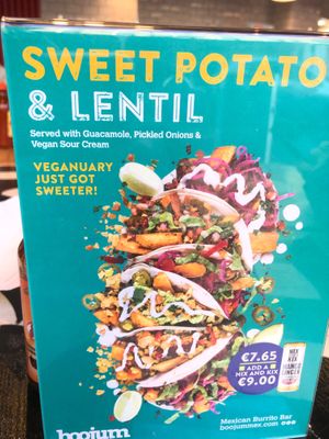 Special for Veganuary at Boojum in Limerick