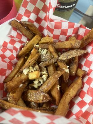 Garlic fries  at Karine's in Toronto