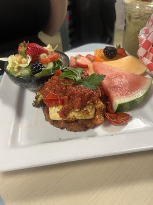 Scrambled tofu  at Karine's in Toronto