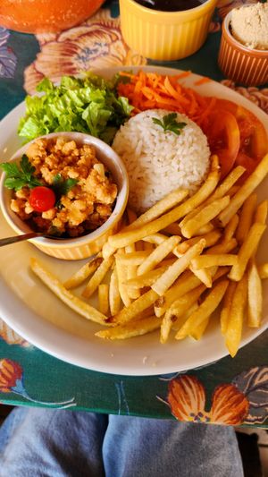 Ejecutivo de soja vegan at Casa da Dona Santa in Bombinhas