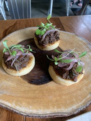 Arepas  at DBL Market in Santo Domingo