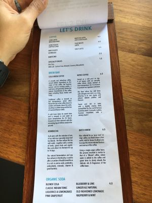 Menu3 at Cotto in Prospect