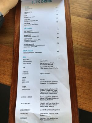 Menu4 at Cotto in Prospect