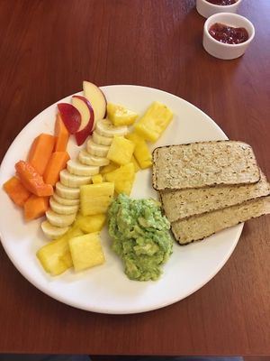 Desayuno continental (vegano)  at Sol y Rocio in Cuenca