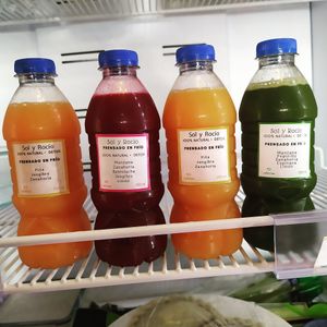 Jugos detox at Sol y Rocio in Cuenca