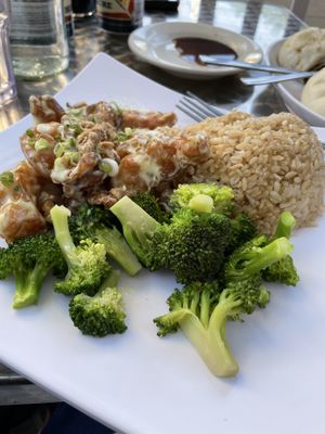 Honey walnut shrimp SO GOOD at Alice & Friends' Vegan Kitchen in Chicago
