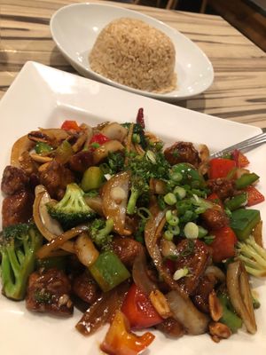 Kung Pao Ding at Alice & Friends' Vegan Kitchen in Chicago