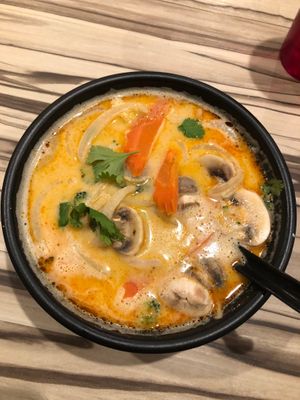 Tomka Soup at Alice & Friends' Vegan Kitchen in Chicago