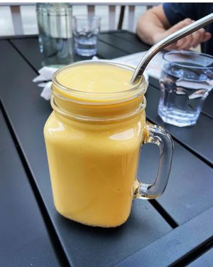 Mango Lassi at Alice & Friends' Vegan Kitchen in Chicago