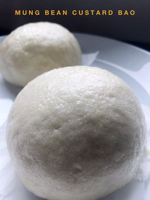 Mung Bean Custard Bao  at Alice & Friends' Vegan Kitchen in Chicago