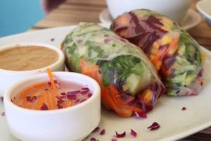 Rainbow Roll at Alice & Friends' Vegan Kitchen in Chicago