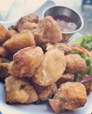 Popcorn nuggets  at Alice & Friends' Vegan Kitchen in Chicago