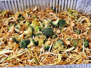 Chow Mein Catering Tray at Alice & Friends' Vegan Kitchen in Chicago