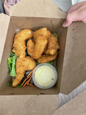 Vegan shrimp!  at Alice & Friends' Vegan Kitchen in Chicago