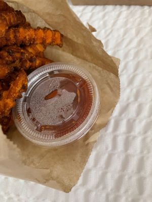 Fries! Of the sweet potato...  at Alice & Friends' Vegan Kitchen in Chicago