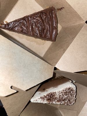 Mousse and tiramisu!!!!  at Alice & Friends' Vegan Kitchen in Chicago