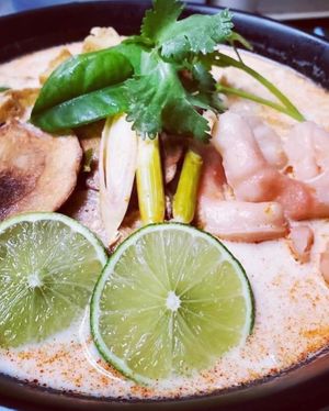 Tom Ka Noodles  at Alice & Friends' Vegan Kitchen in Chicago