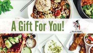 Gift card $25 - $100 at Alice & Friends' Vegan Kitchen in Chicago