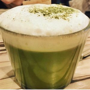Matcha Tea Latte at Alice & Friends' Vegan Kitchen in Chicago