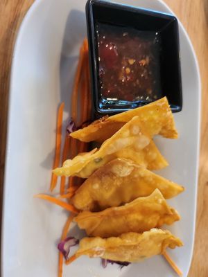 Crab Rangoon - I didn't realize how much I had missed them!! at Alice & Friends' Vegan Kitchen in Chicago