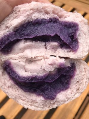 Ube Bao at Alice & Friends' Vegan Kitchen in Chicago