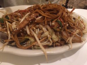 chow mein at Alice & Friends' Vegan Kitchen in Chicago