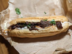 Banh mi at Alice & Friends' Vegan Kitchen in Chicago
