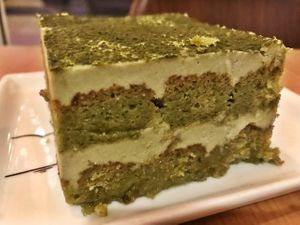 St Patrick's Day Green Tea Tiramisu at Alice & Friends' Vegan Kitchen in Chicago