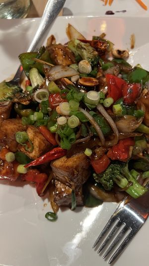 Kung Pao Ding  at Alice & Friends' Vegan Kitchen in Chicago