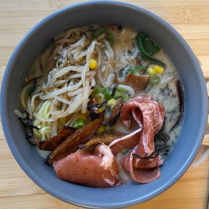 Tonkotsu Ramen at Alice & Friends' Vegan Kitchen in Chicago