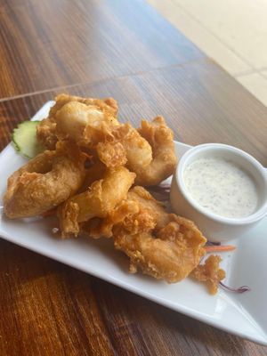 calamari at Alice & Friends' Vegan Kitchen in Chicago